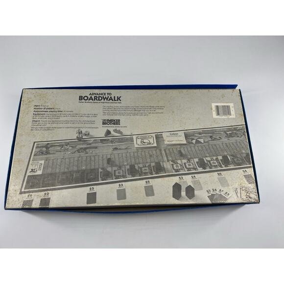"Advance To Boardwalk" Board Game Parker Brothers 1985 Vintage 100% Complete - Picture 13 of 16